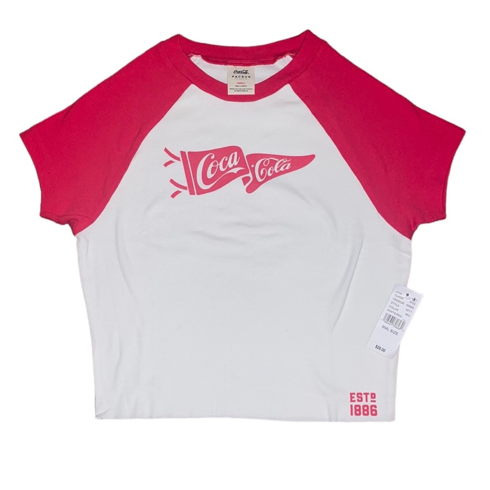 NWT Coca-Cola cropped tee